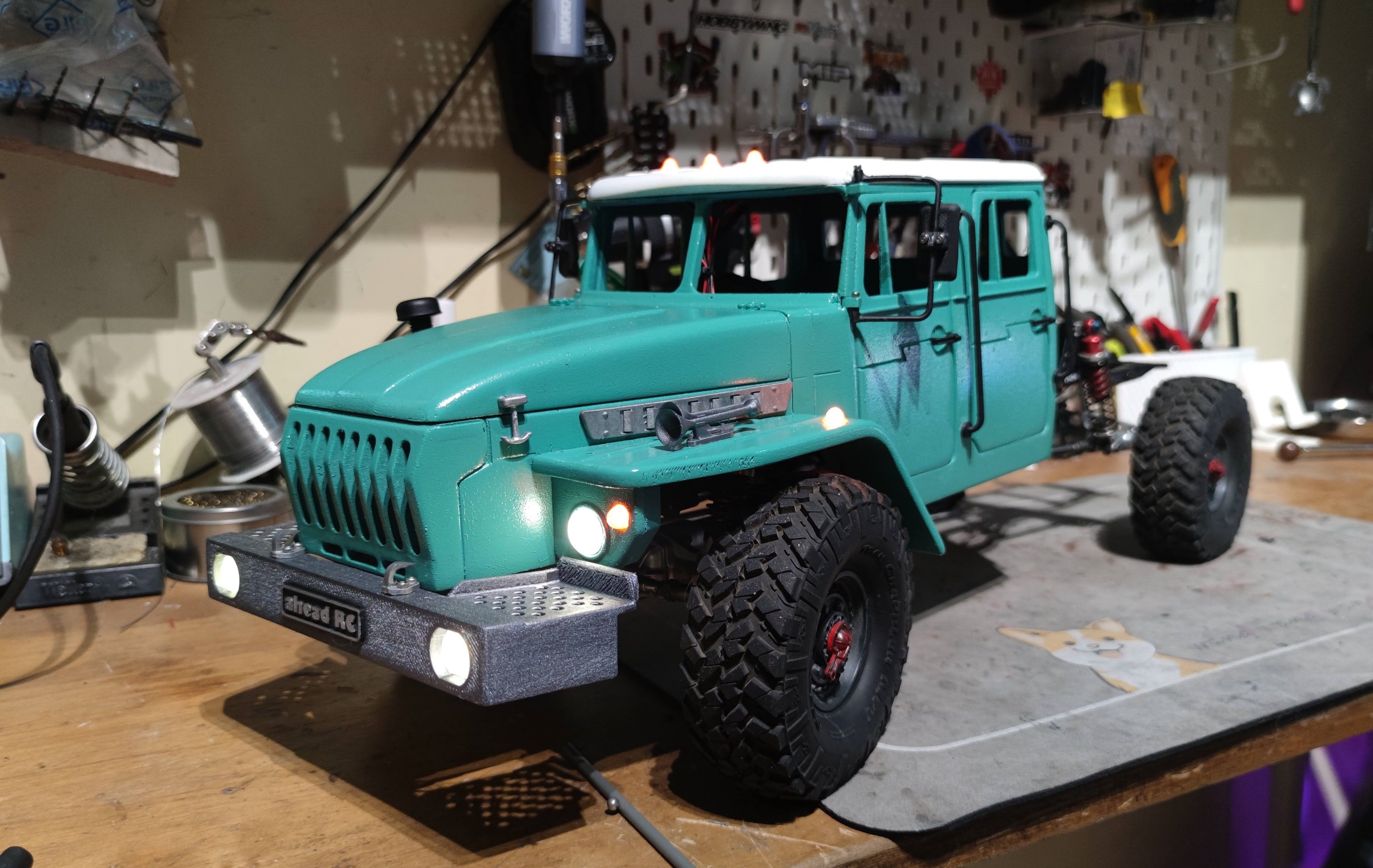Crawler 4320 dual cab - 1-10 RC Body 3D print model_13