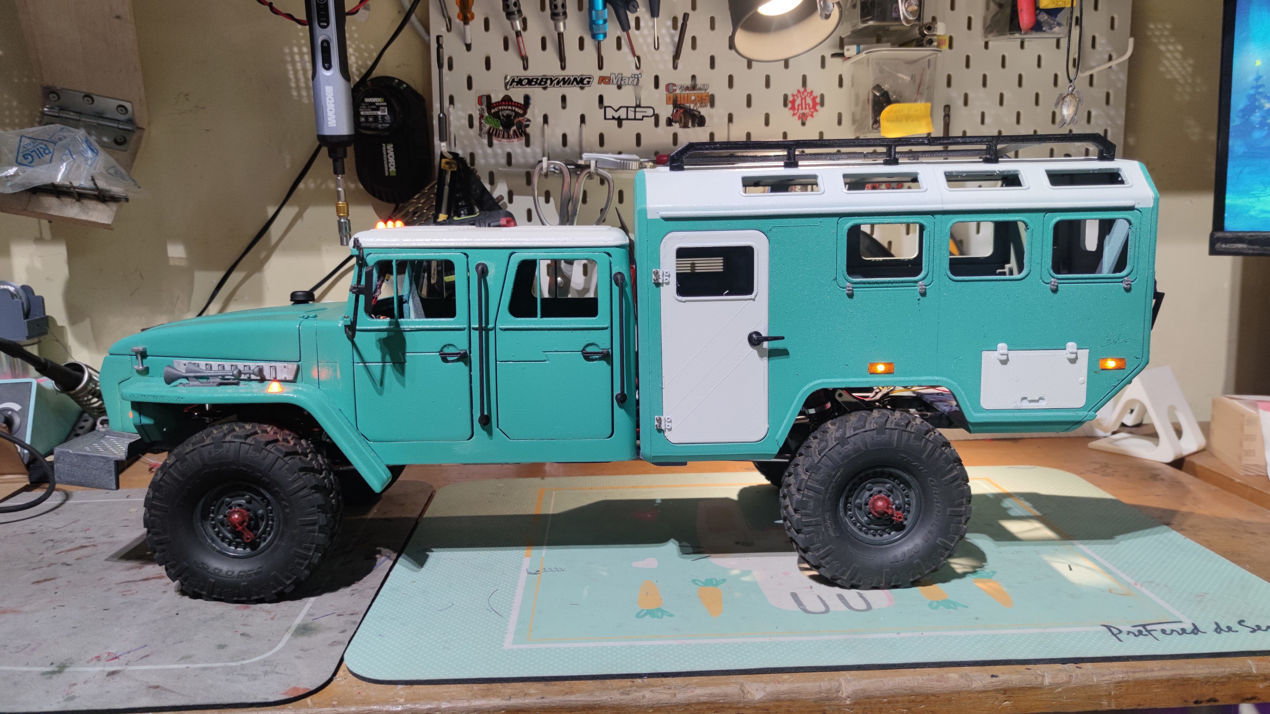 Crawler 4320 dual cab - 1-10 RC Body 3D print model_11