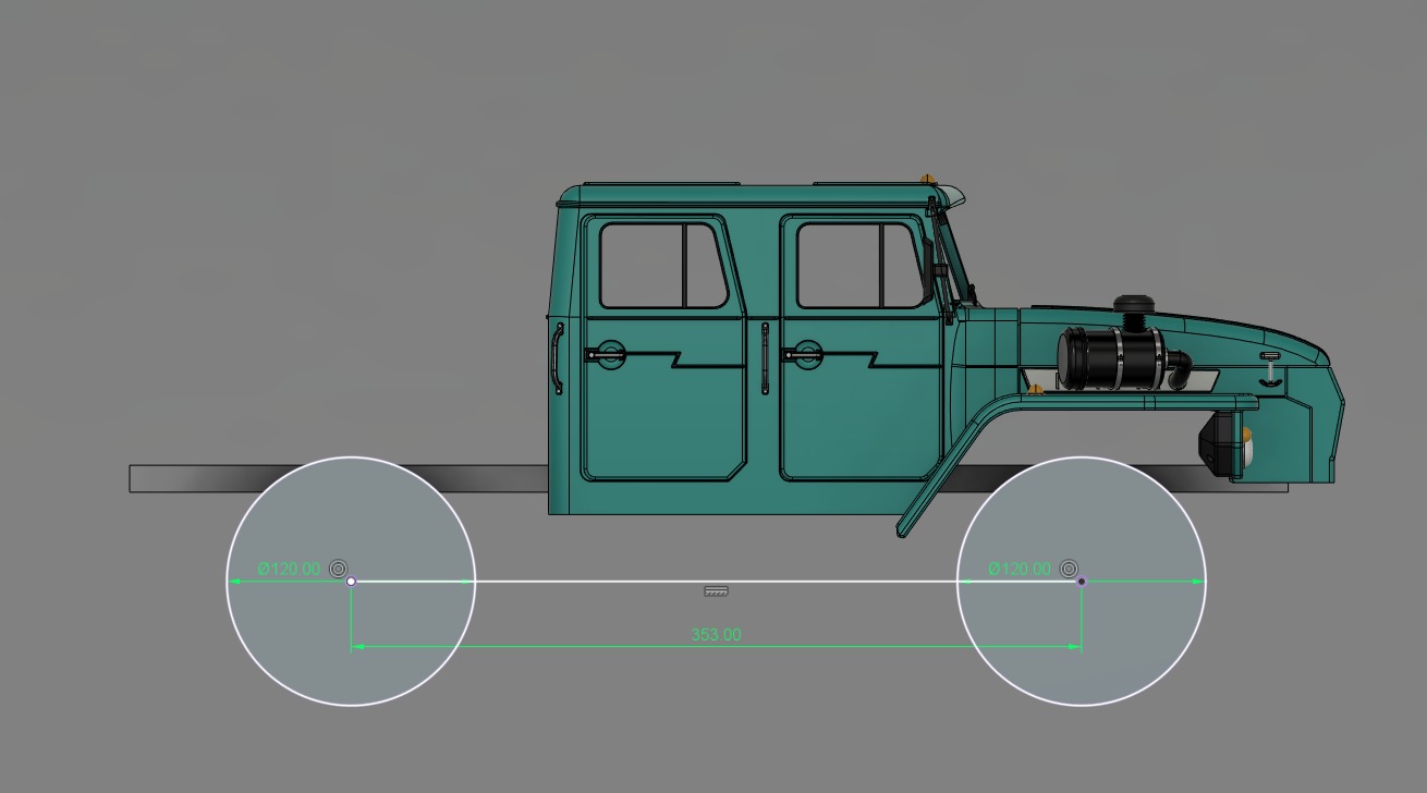 Crawler 4320 dual cab - 1-10 RC Body 3D print model_5