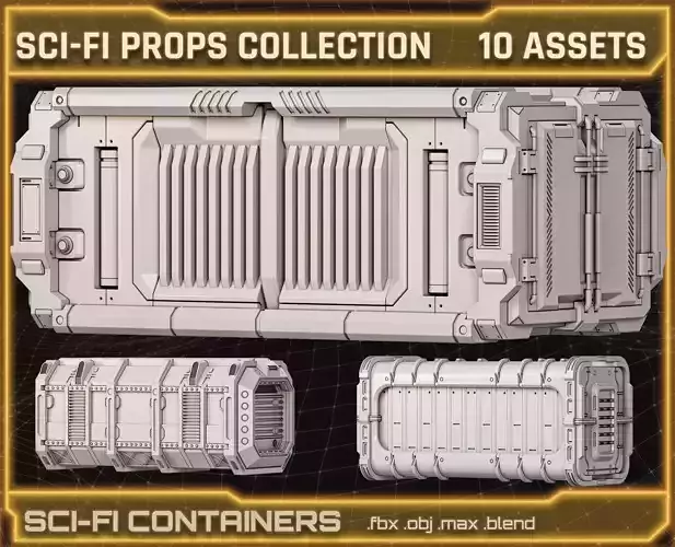 SCI-FI Props Collection CONTAINERS