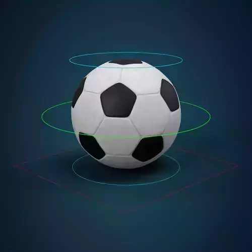 Soccer Ball Low-poly 3D model