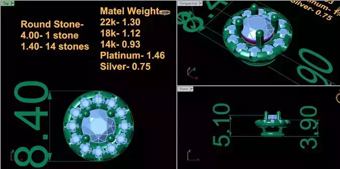 20 Women Diamond  pendant 3dm detail 3D Model Collection