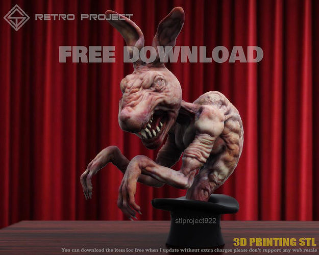 Rabbit Trick Free 3D print model