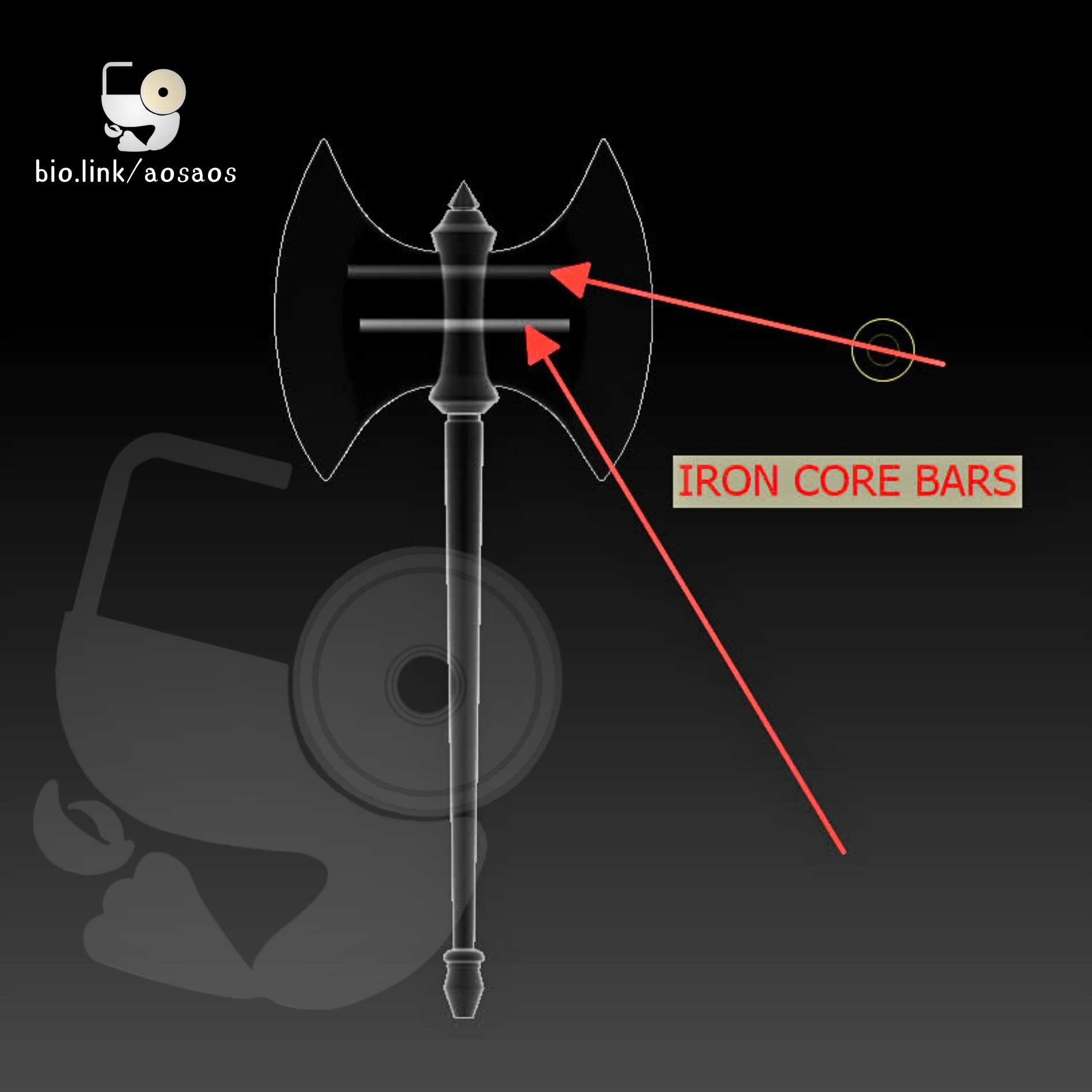 EISEN Frieren Helmet Axe Shoulder Armor Cosplay Prop STL OBJ 3D print model_5