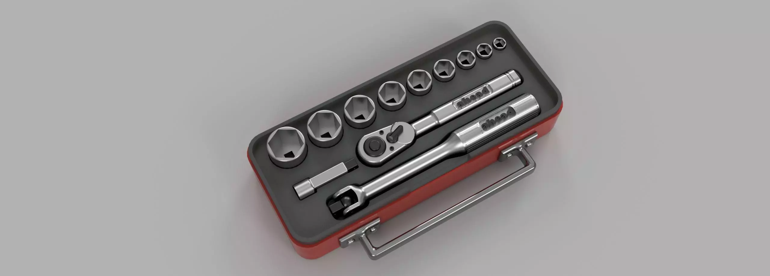Socket wrench set 1-10 RC accessory 3D print model_0