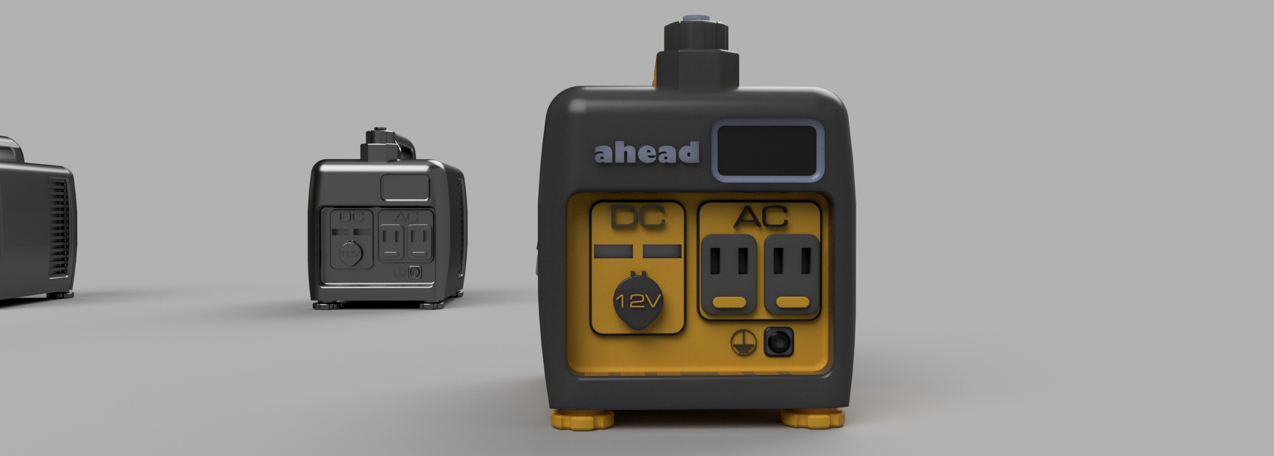 Portable Generator 1-10 RC accessory 3D print model_3