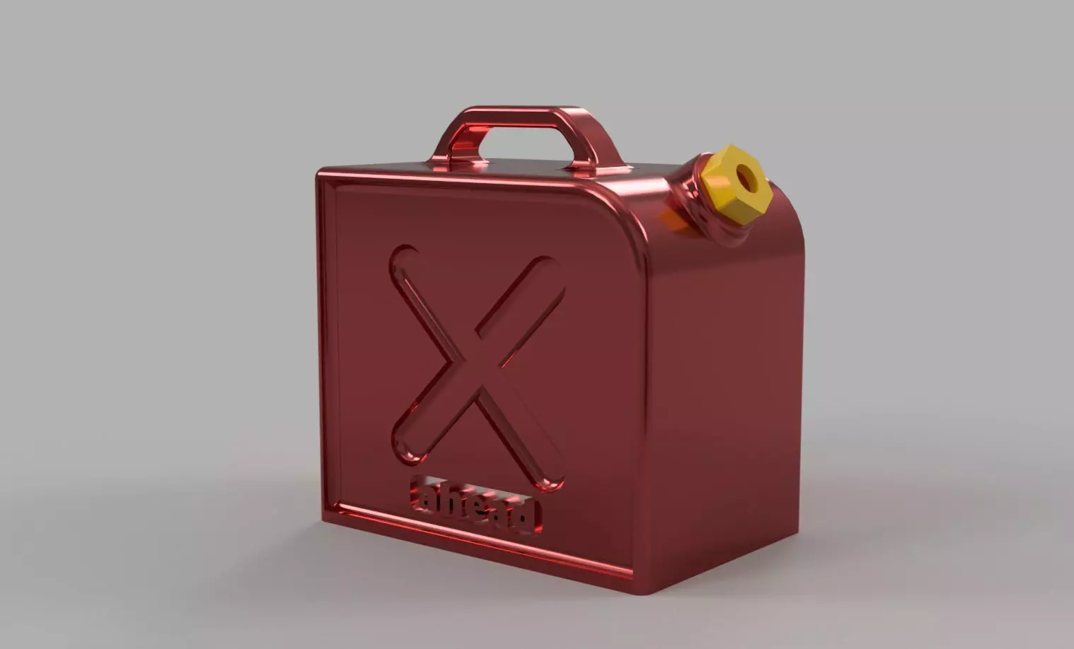 Fuel can short 1-10 RC accessory 3D print model_0