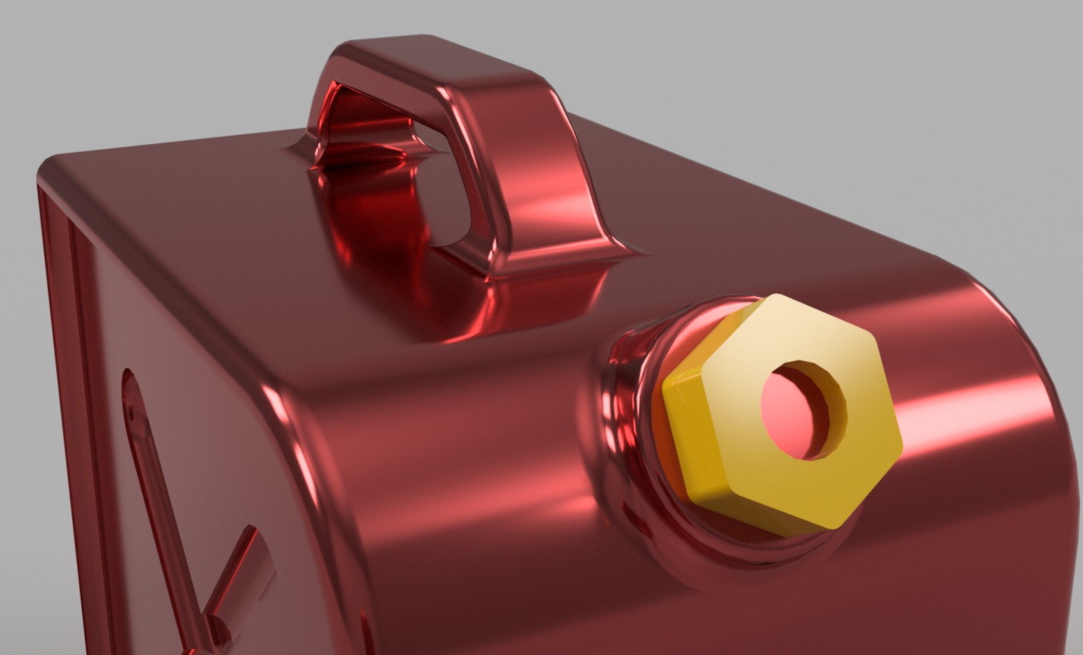 Fuel can short 1-10 RC accessory 3D print model_1