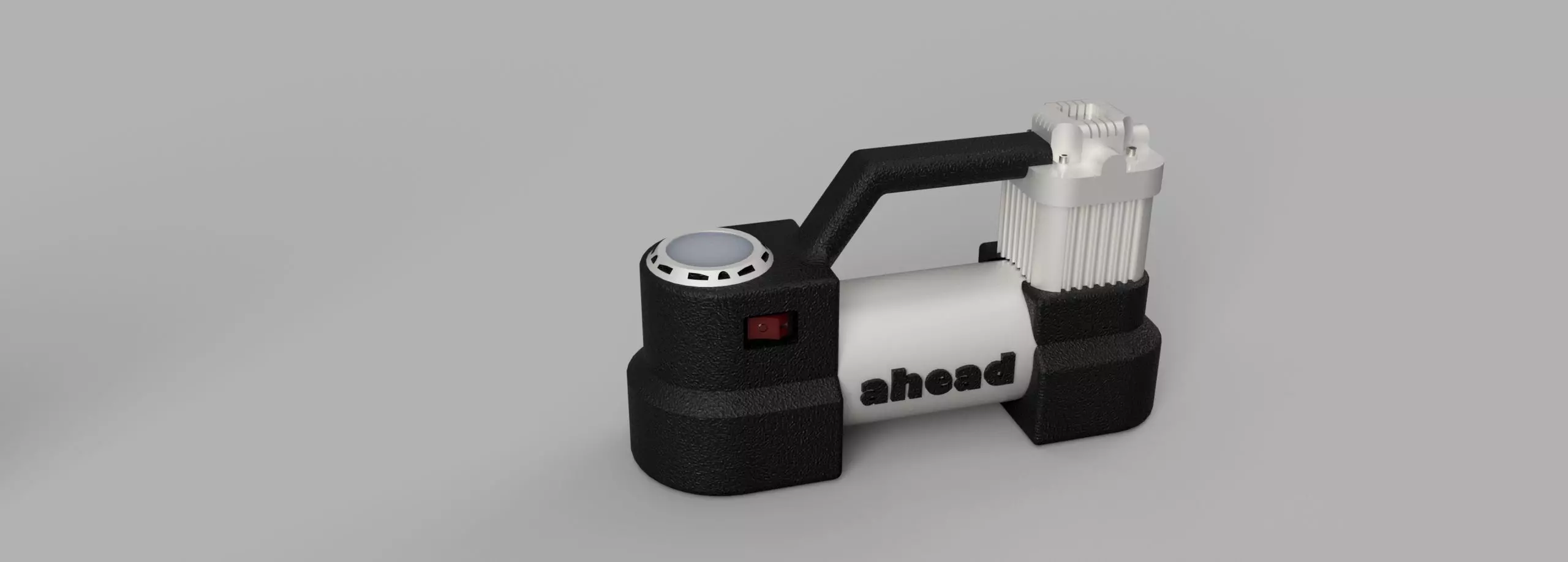 Compact tyre inflator 1-10 RC accessory 3D print model_0