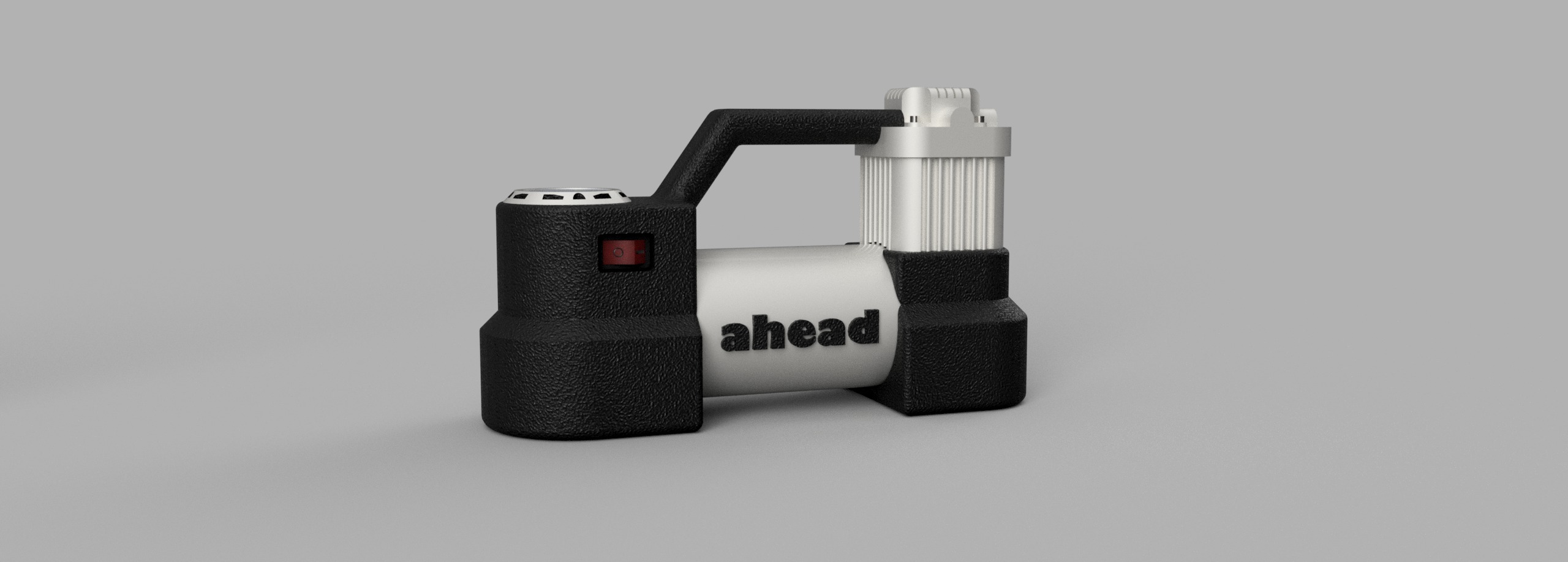 Compact tyre inflator 1-10 RC accessory 3D print model_1