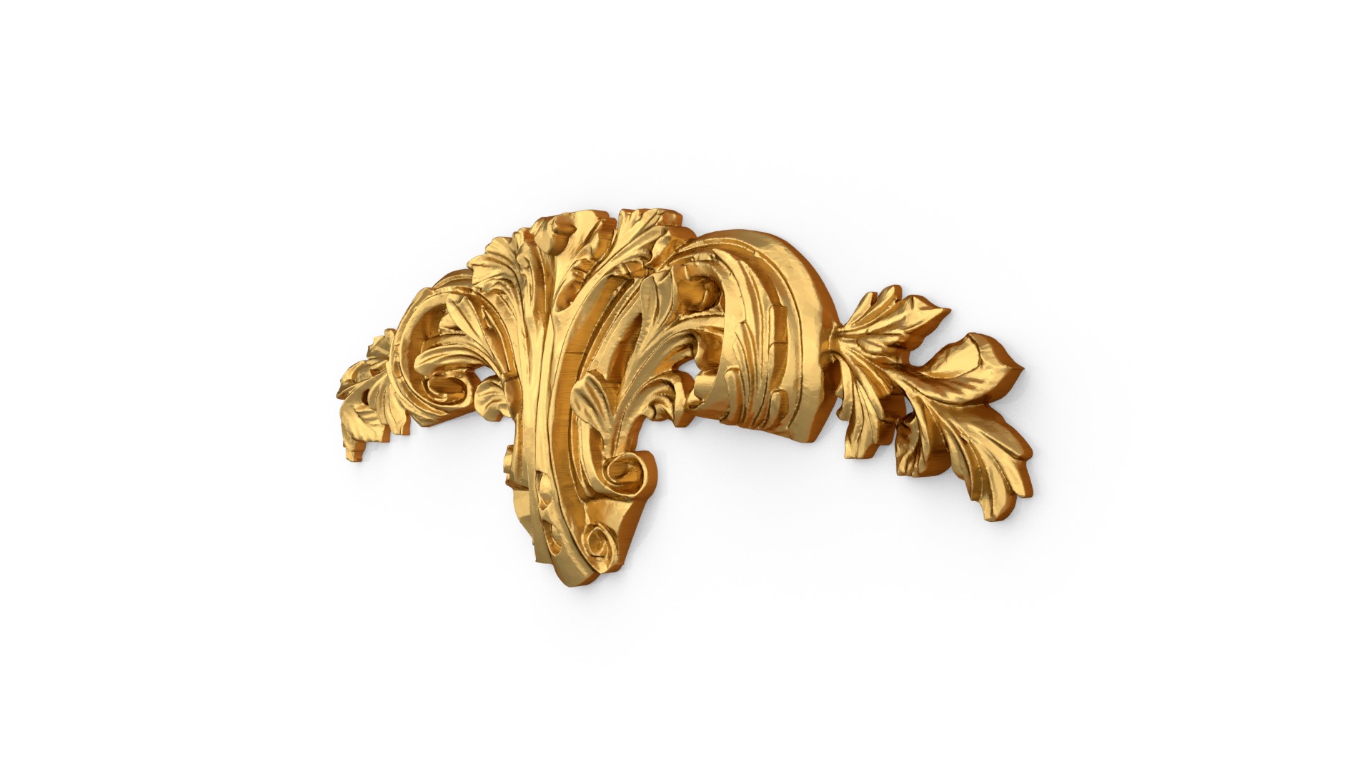 Classic decor ornament carved 04 3D model_1