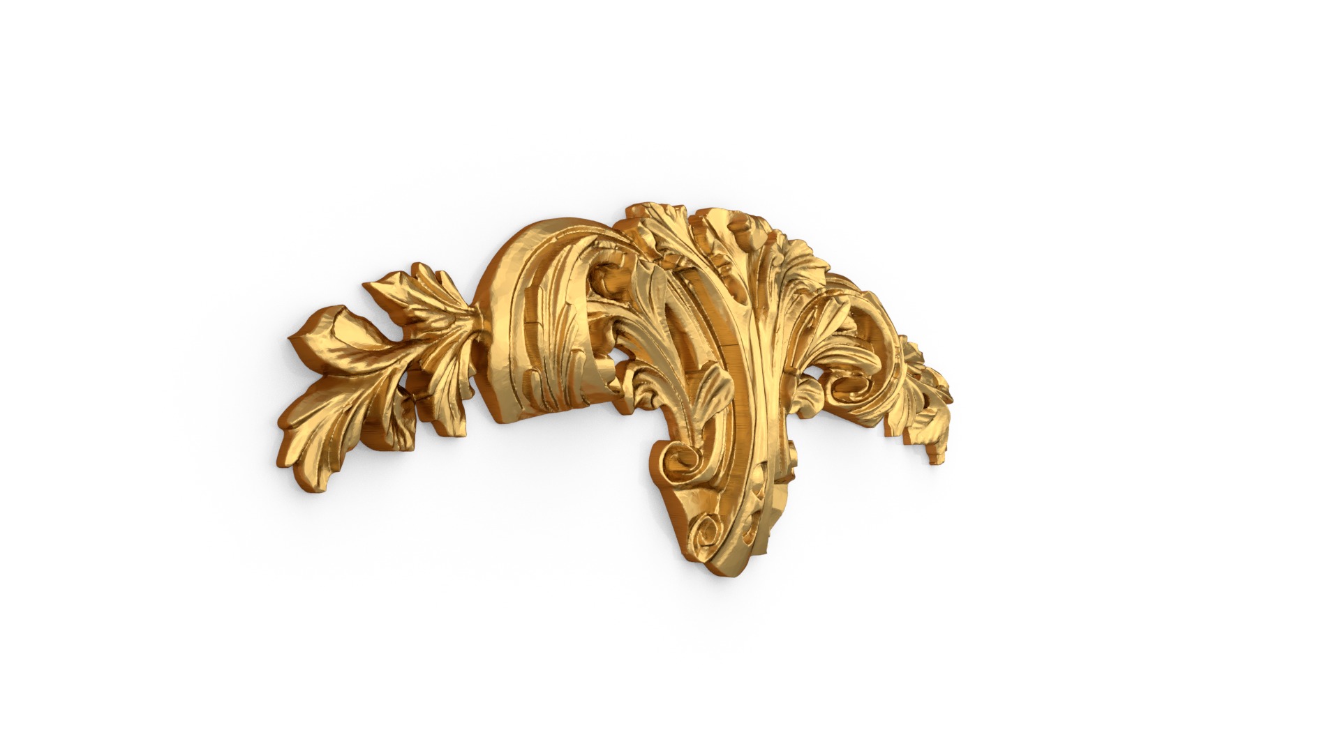 Classic decor ornament carved 04 3D model_3
