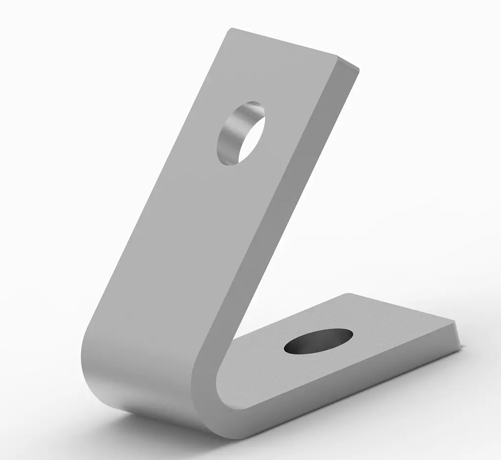 Structural Channel Angle Bracket 3D print model_0