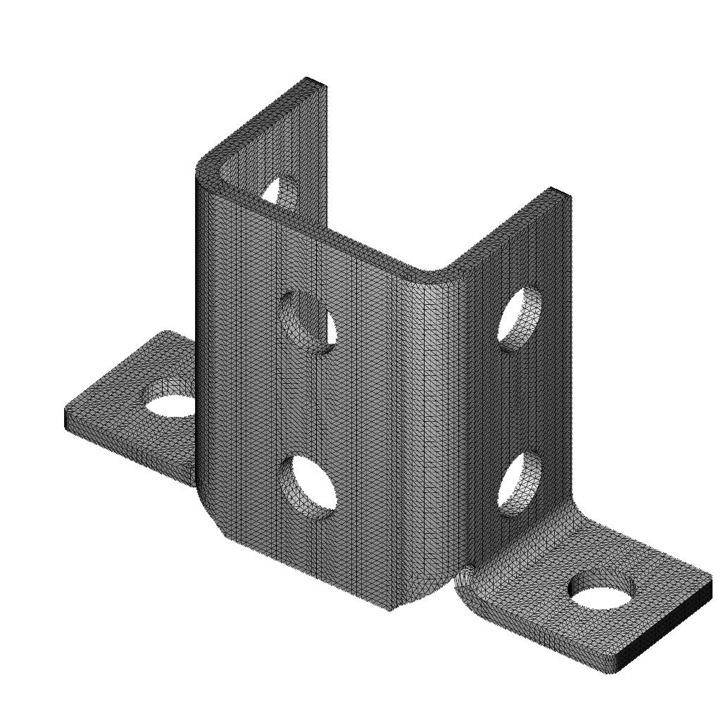 Wing Shape Bracket 3D print model_4