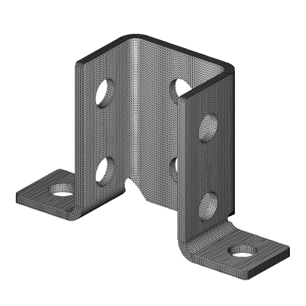 Wing Shape Bracket 3D print model_3