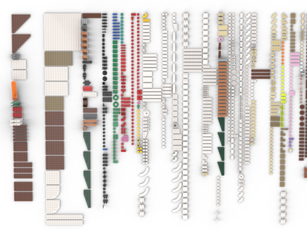 PixelBricks3D - Lego Gingerbread House  3D print model_14