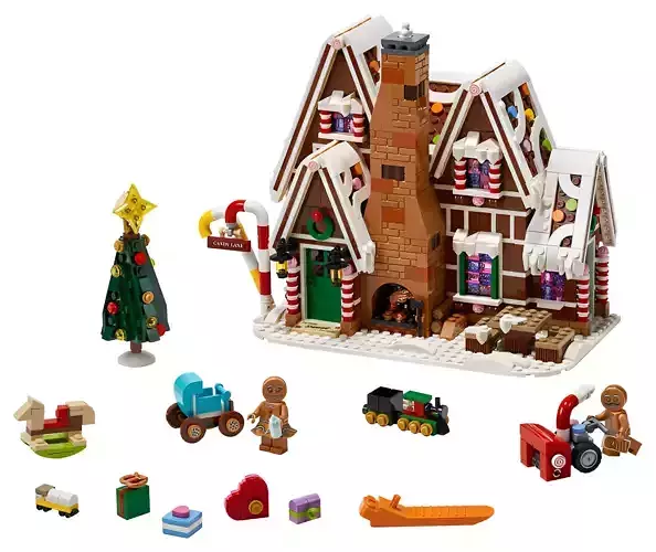 PixelBricks3D - Lego Gingerbread House  3D print model