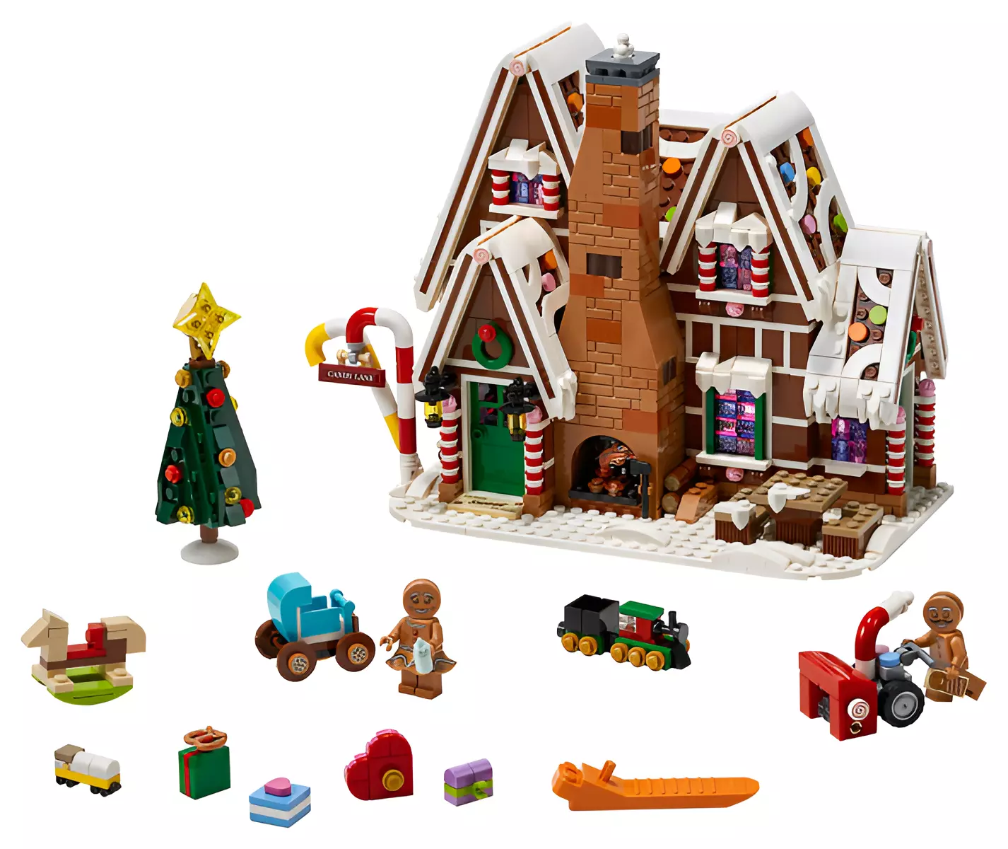 PixelBricks3D - Lego Gingerbread House  3D print model_0