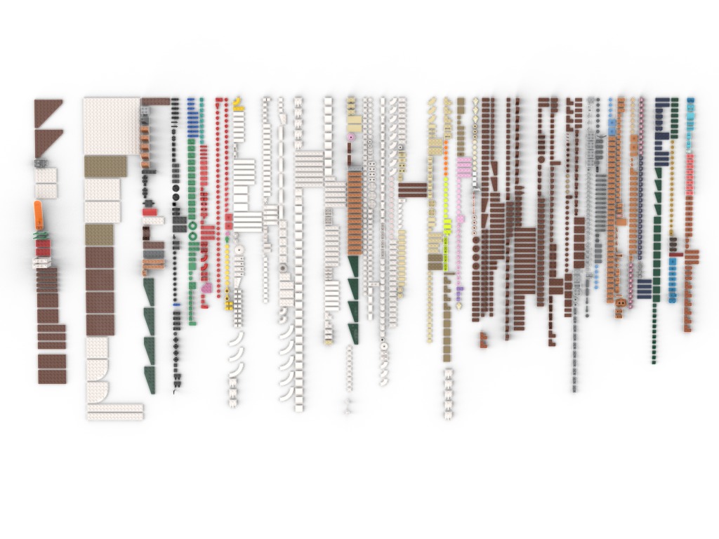 PixelBricks3D - Lego Gingerbread House  3D print model_13