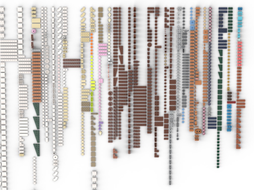 PixelBricks3D - Lego Gingerbread House  3D print model_15