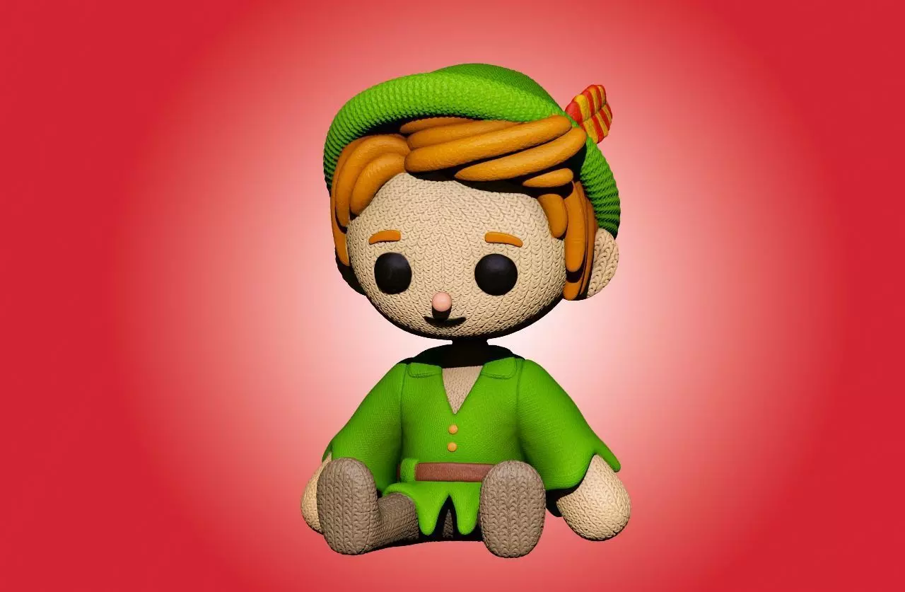 Ragdoll boy 3D print model_0