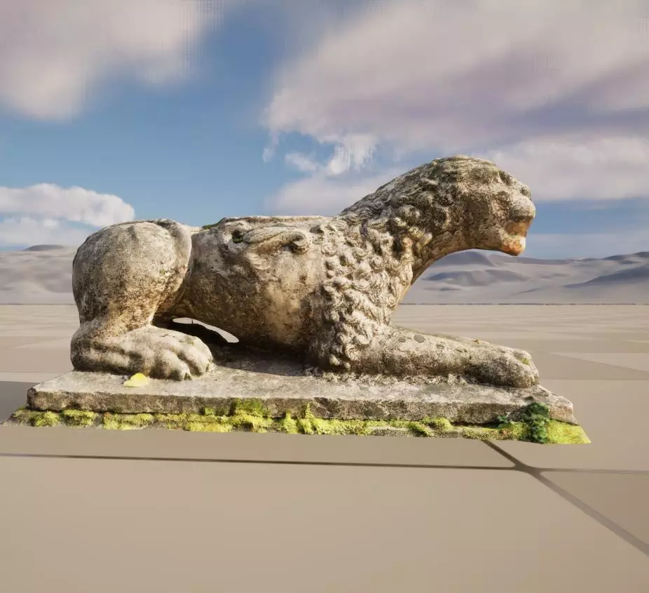 Old statue 3D model_0