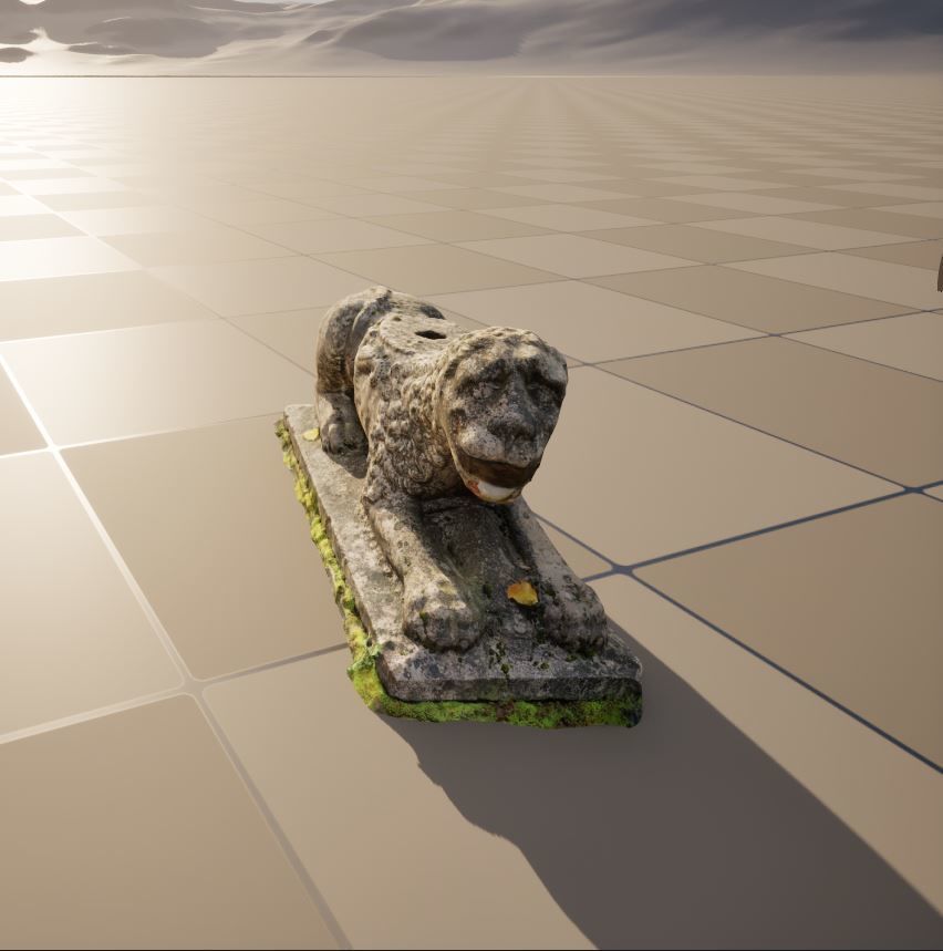 Old statue 3D model_3