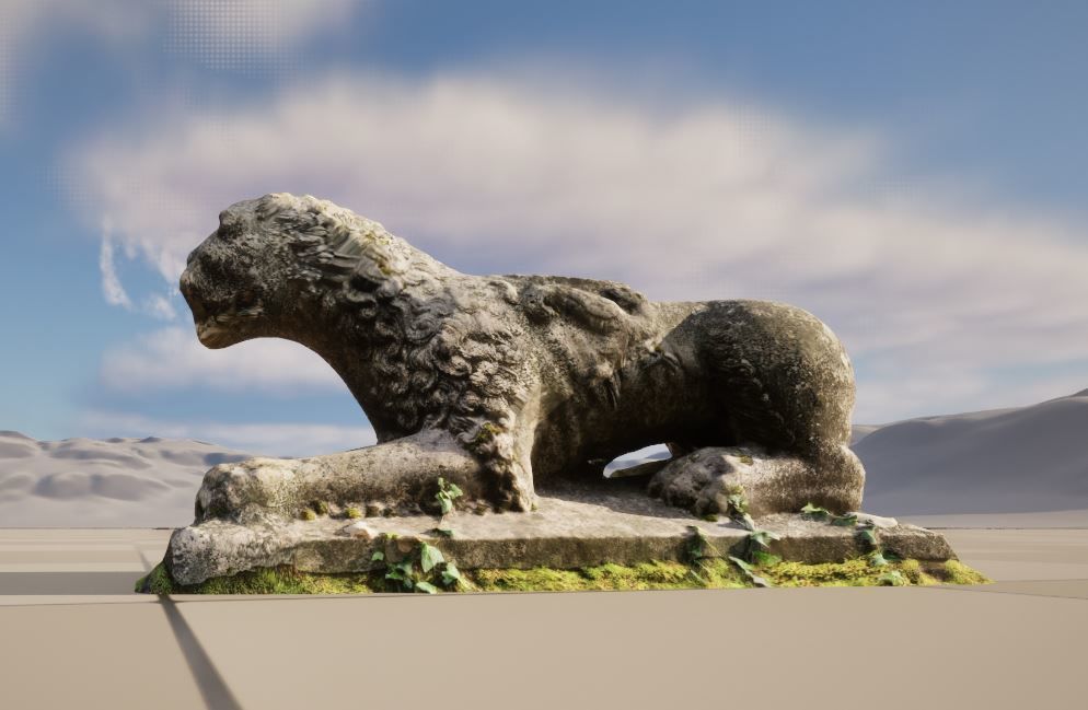 Old statue 3D model_2