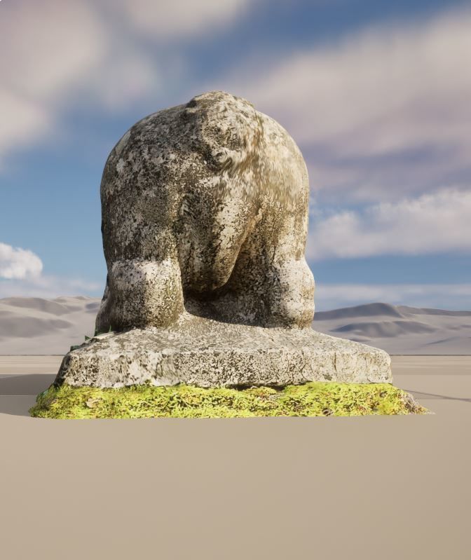 Old statue 3D model_6