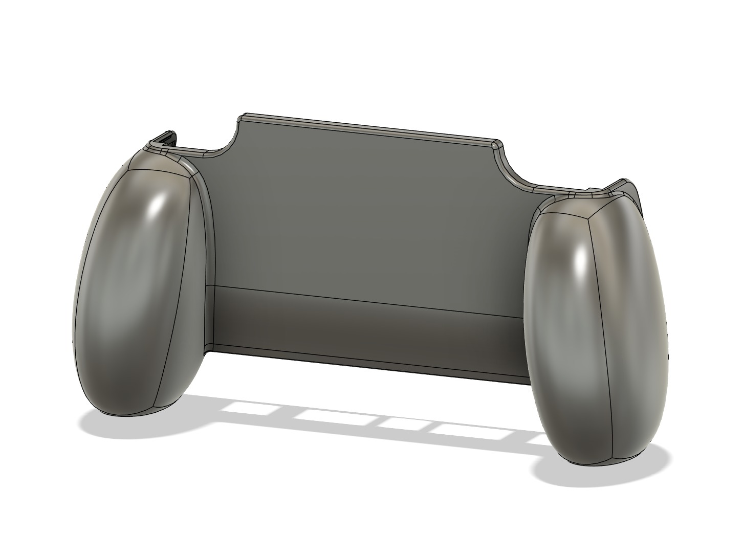 Anbernic RG40XX H Comfort Grip Case and Screen Guard 3D print model_3