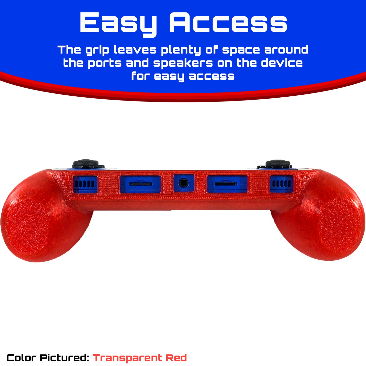 Anbernic RG40XX H Comfort Grip Case and Screen Guard 3D print model_11