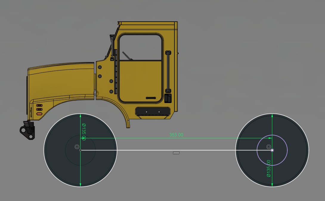 Crawler C23 Front Cab 1-10 RC Body 3D print model_15
