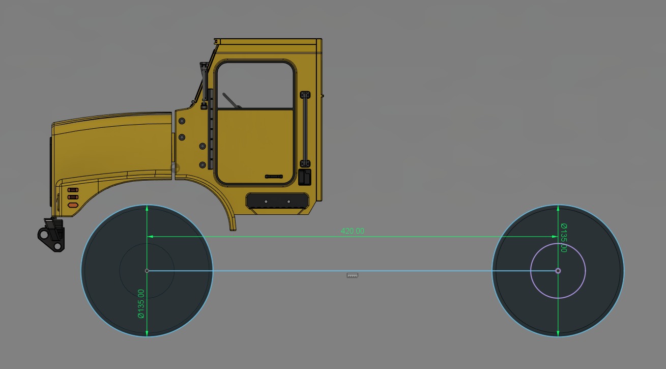 Crawler C23 Front Cab 1-10 RC Body 3D print model_16
