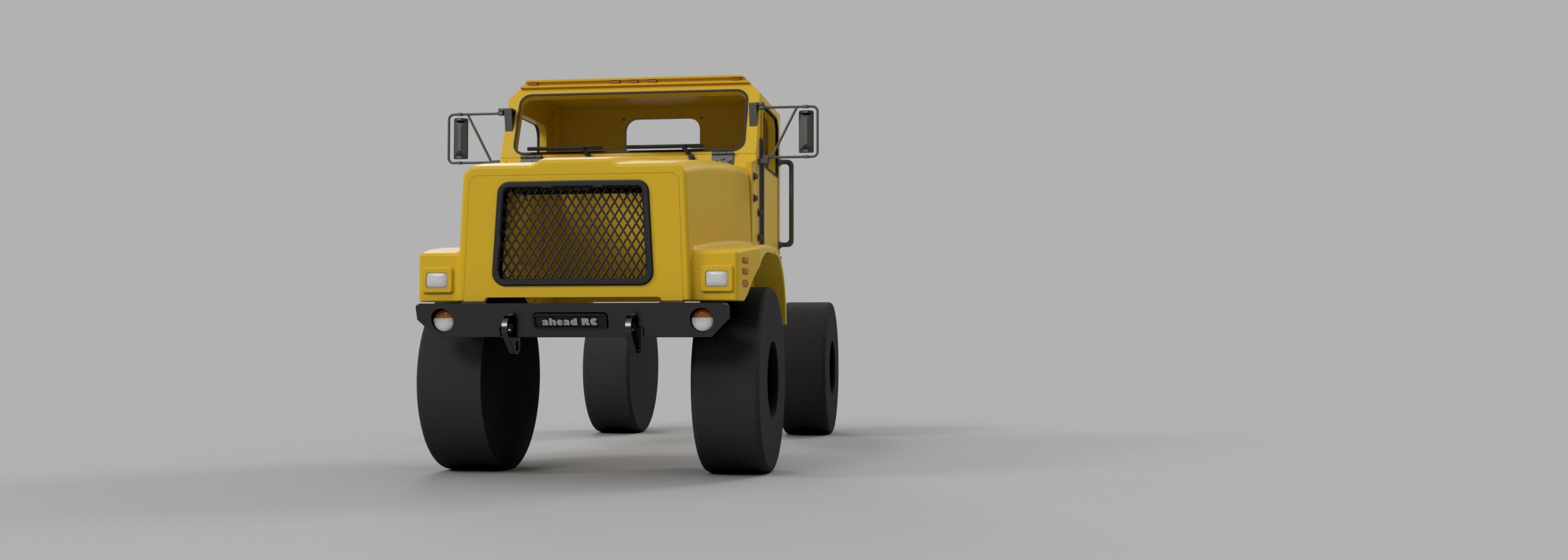 Crawler C23 Front Cab 1-10 RC Body 3D print model_22