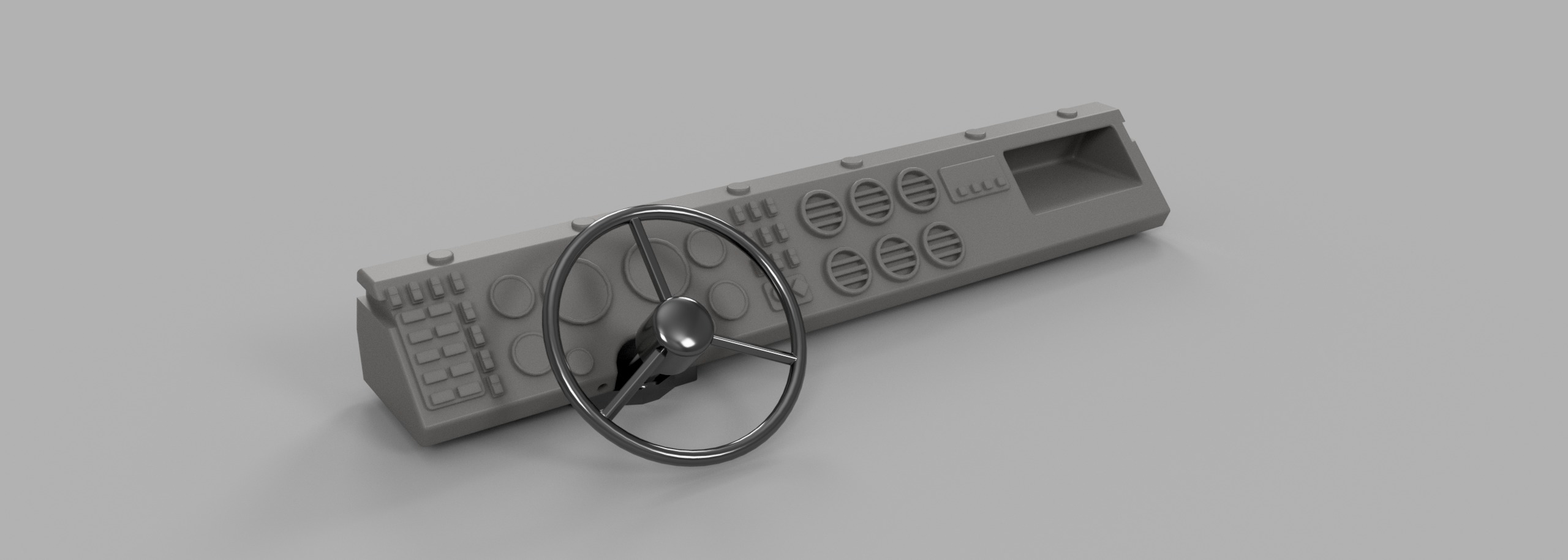 Crawler C23 Front Cab 1-10 RC Body 3D print model_27