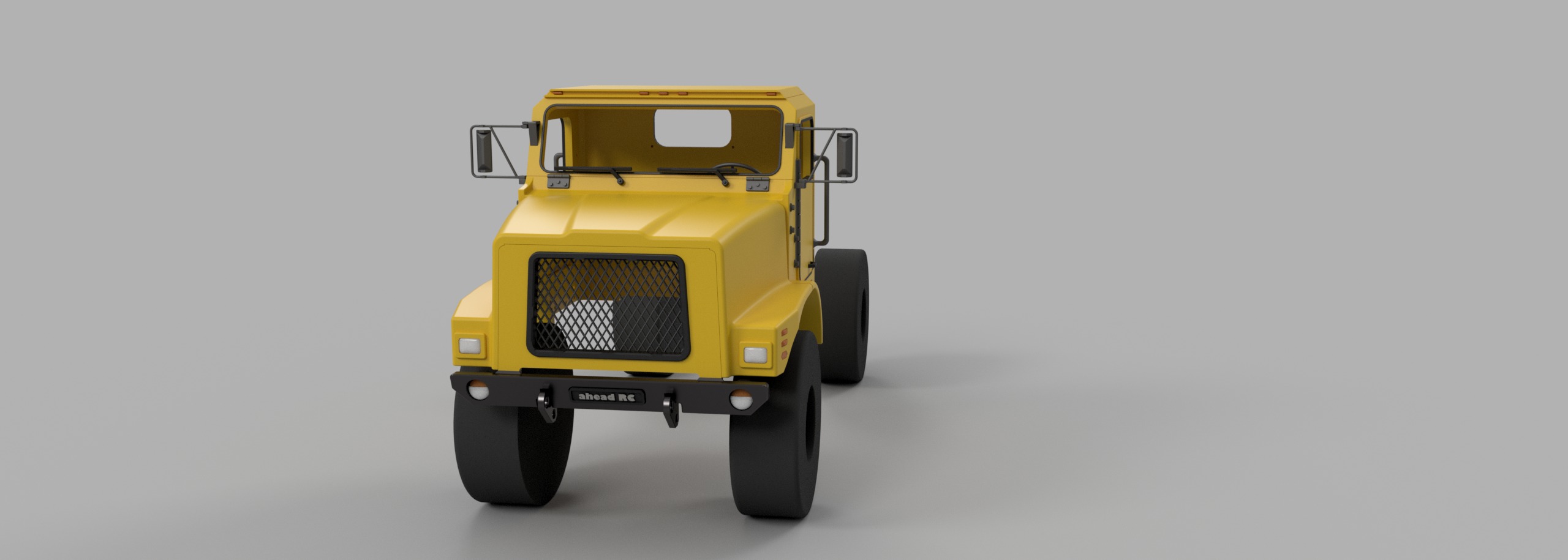 Crawler C23 Front Cab 1-10 RC Body 3D print model_21