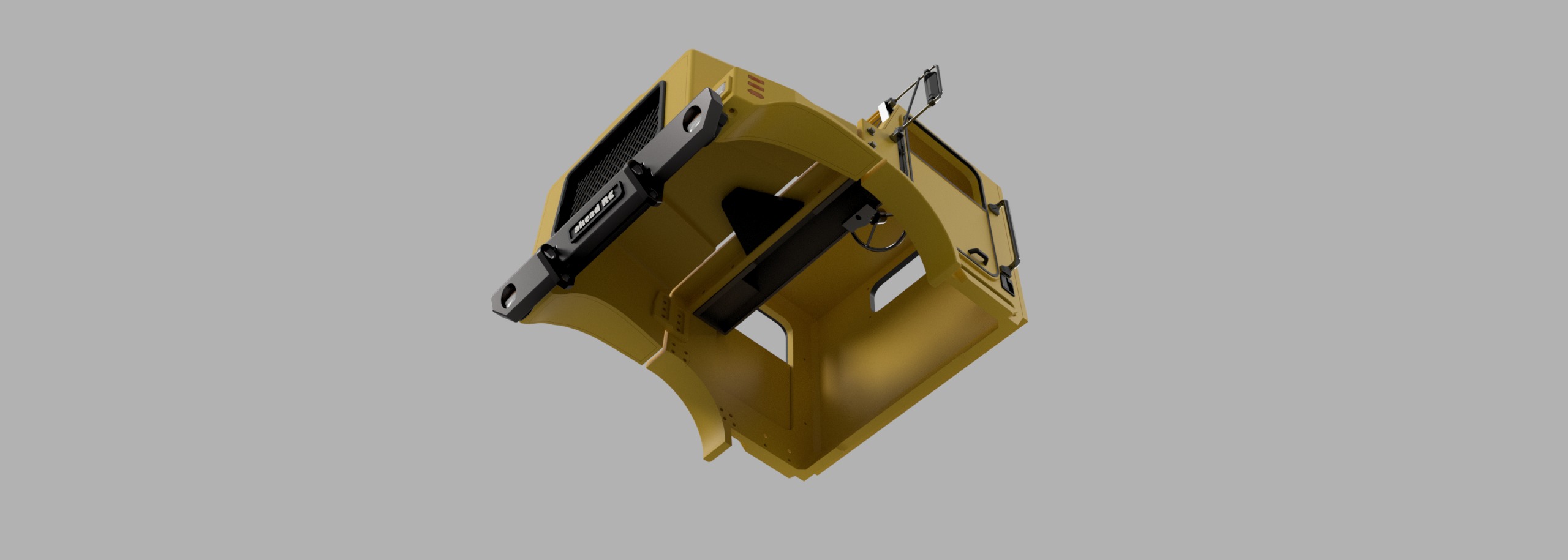 Crawler C23 Front Cab 1-10 RC Body 3D print model_25