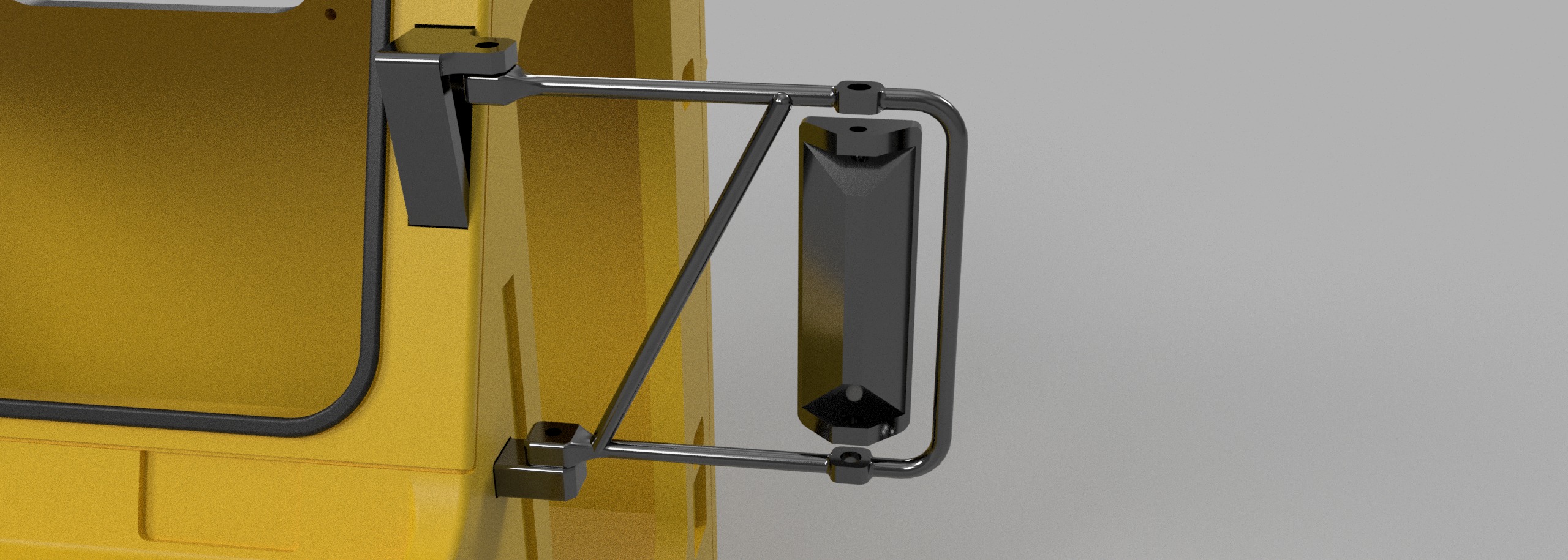 Crawler C23 Front Cab 1-10 RC Body 3D print model_19