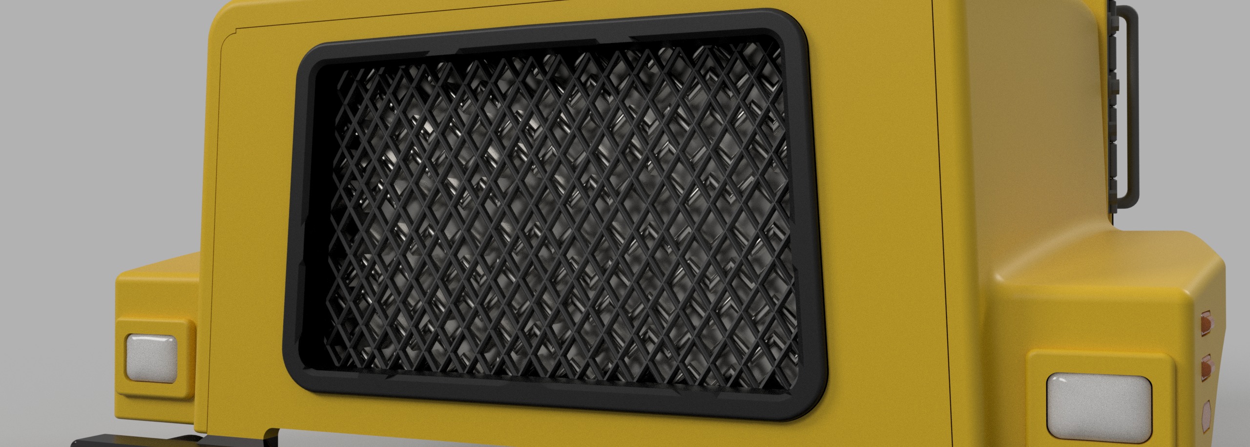 Crawler C23 Front Cab 1-10 RC Body 3D print model_28