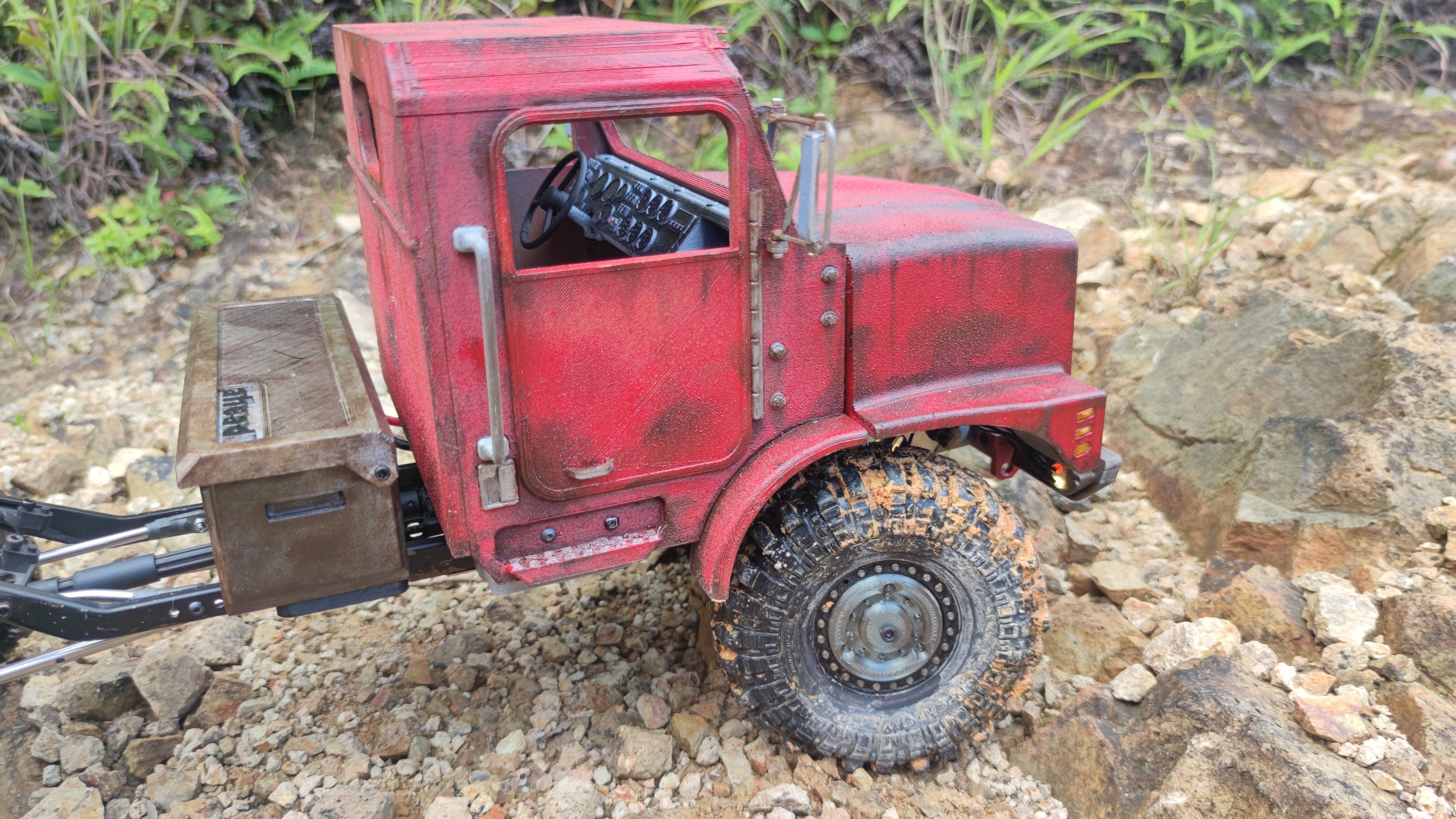Crawler C23 Front Cab 1-10 RC Body 3D print model_7