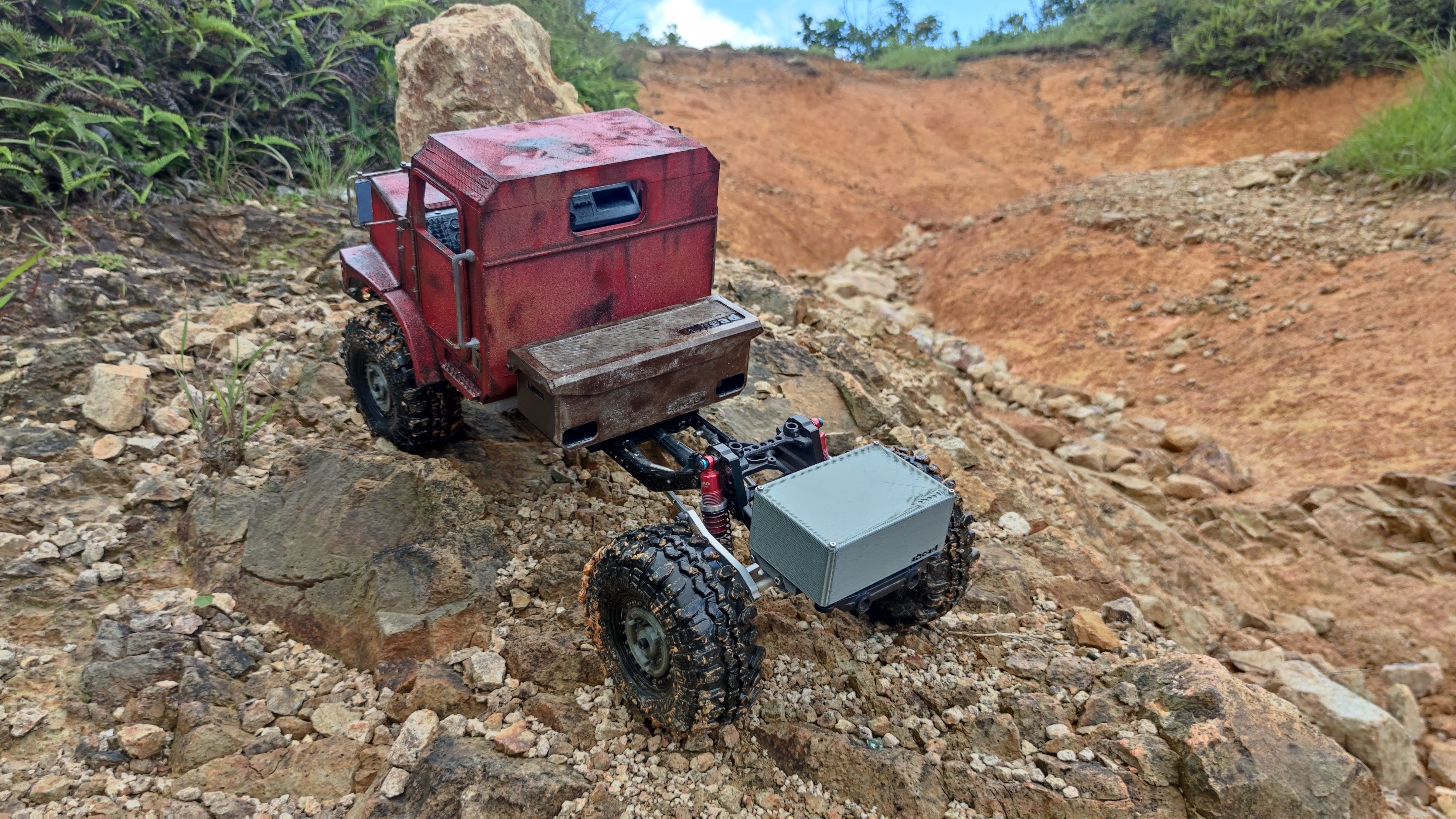 Crawler C23 Front Cab 1-10 RC Body 3D print model_8