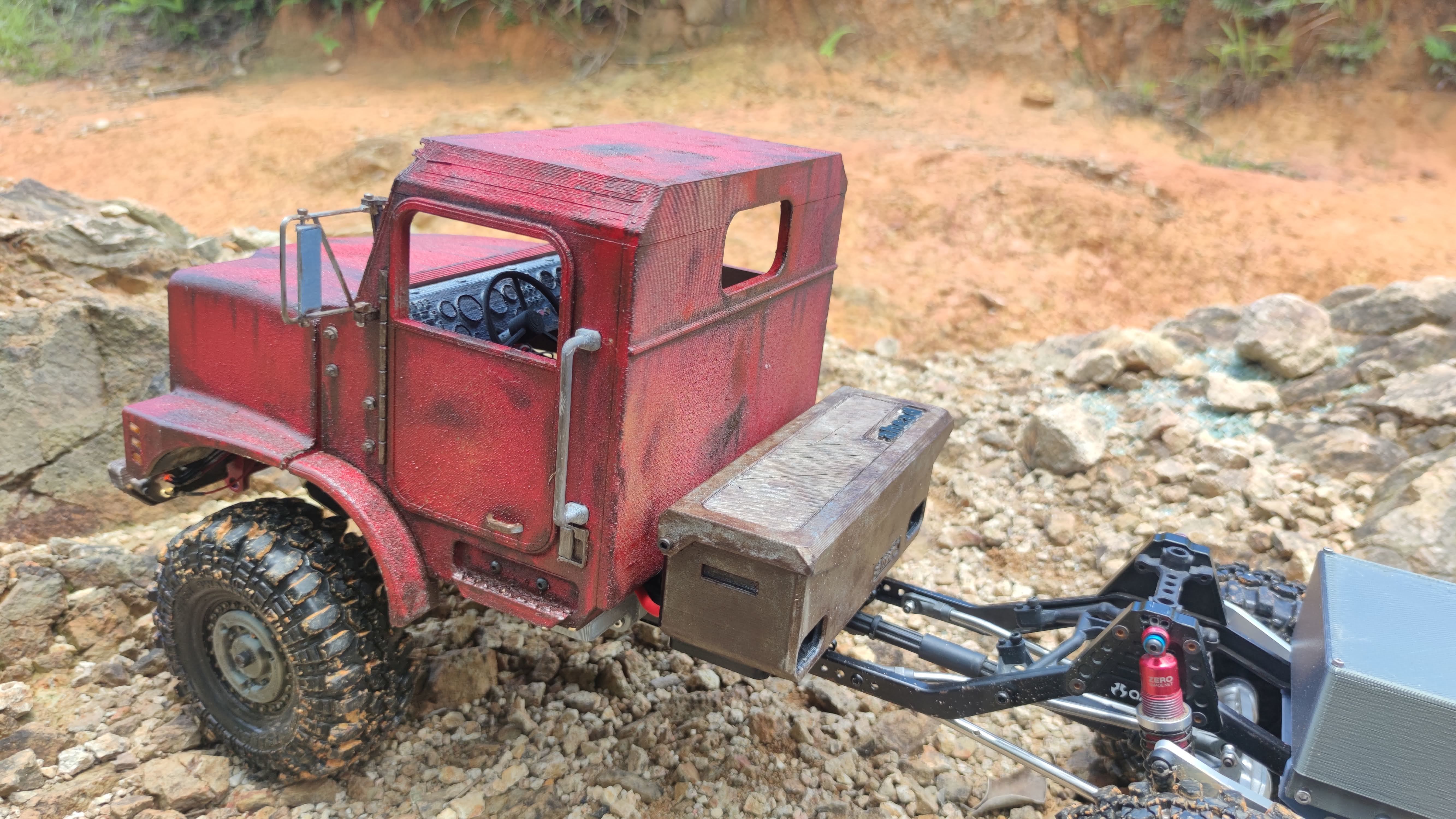 Crawler C23 Front Cab 1-10 RC Body 3D print model_6