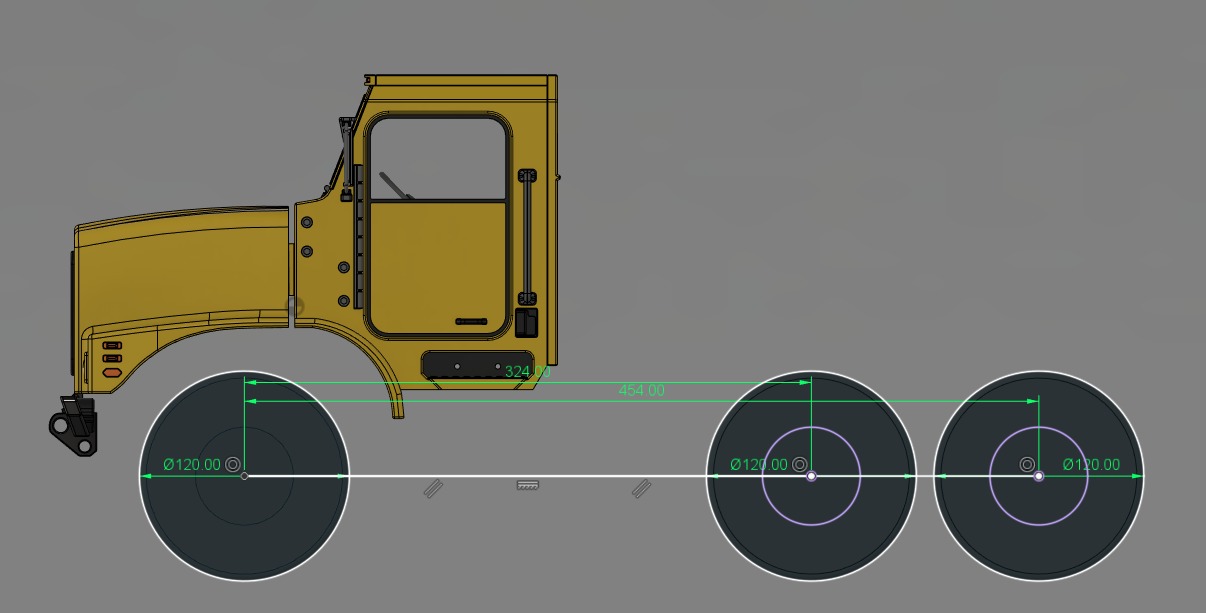 Crawler C23 Front Cab 1-10 RC Body 3D print model_17