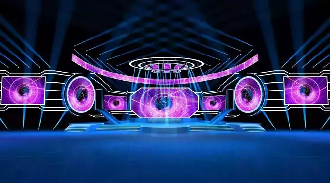 Concert company conference stage design
