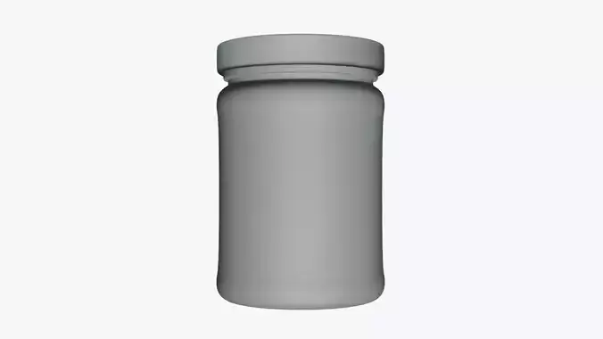 Basic Jar Peanut - Geometry Only No Textures No Materials