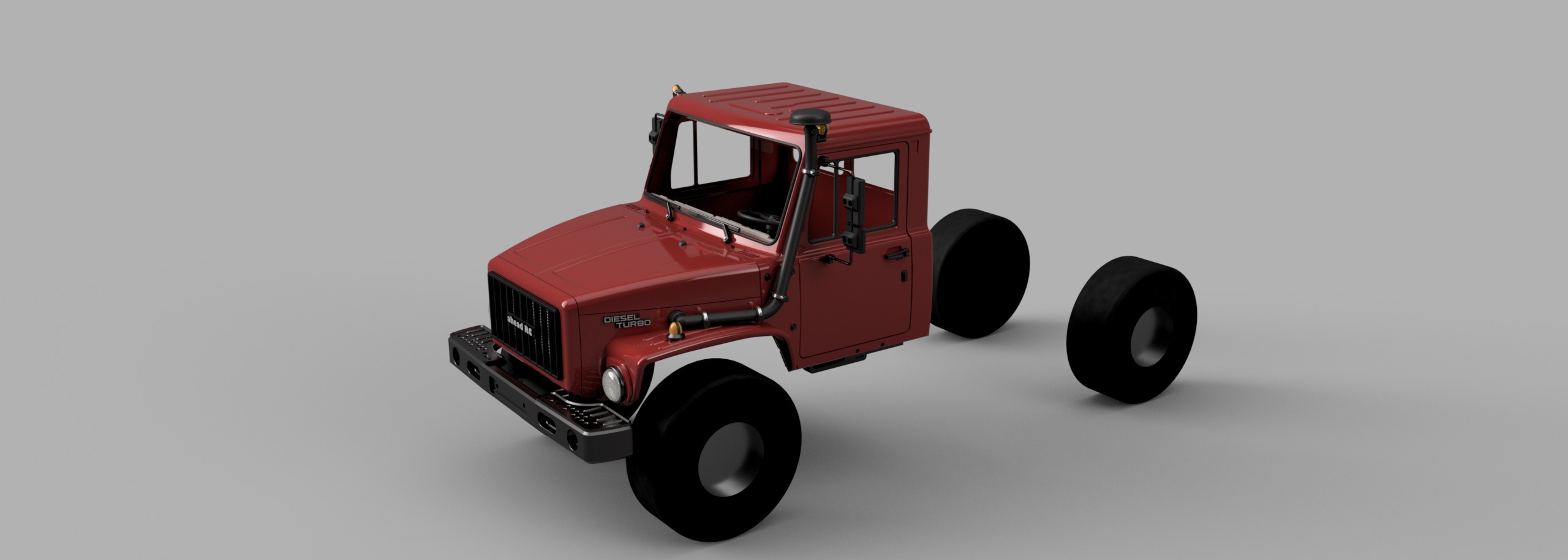 Crawler G3308 Single Cab Adventurer - 1-10 RC body 3D print model_12