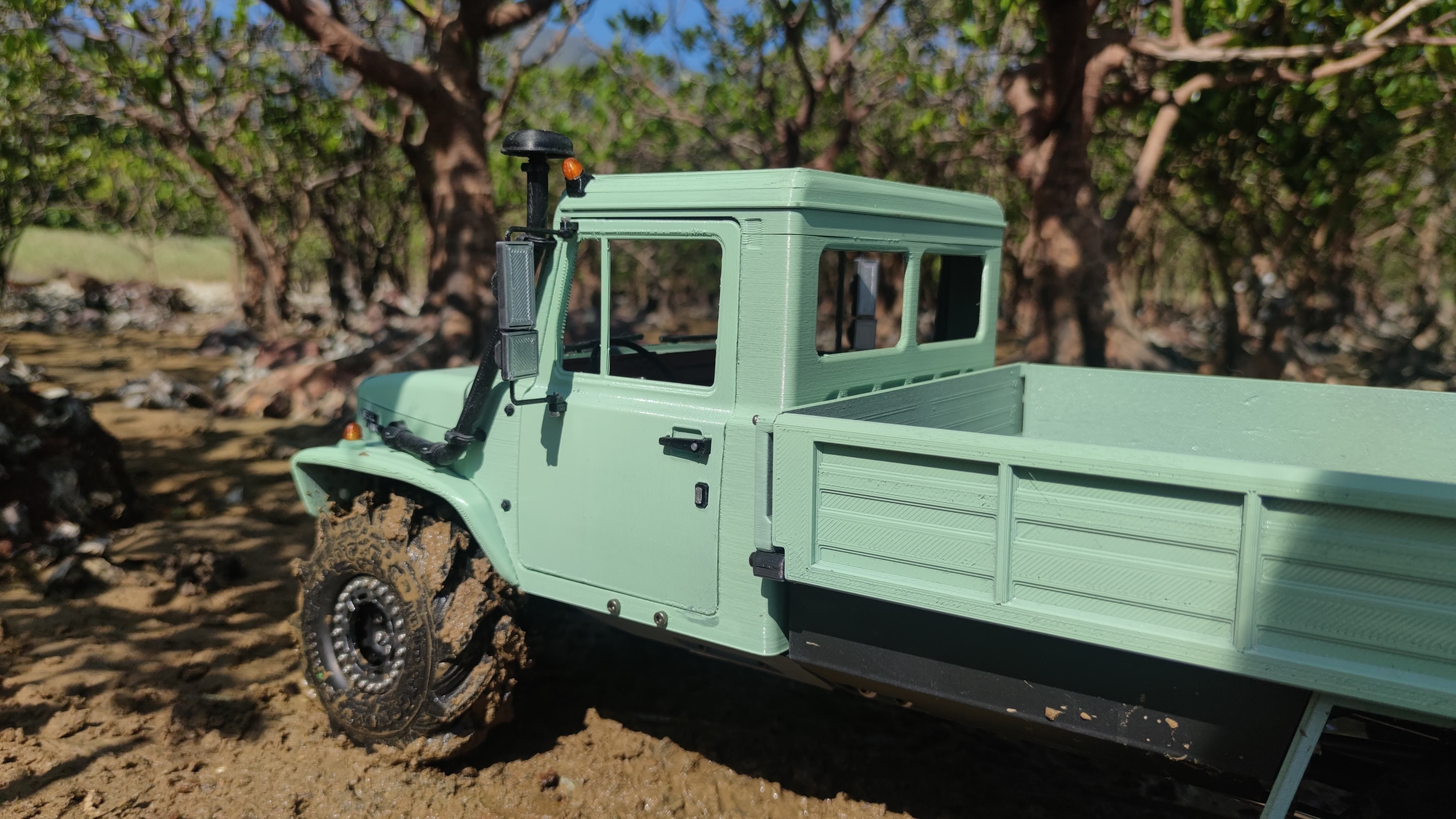 Crawler G3308 Single Cab Adventurer - 1-10 RC body 3D print model_4