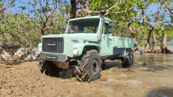 Crawler G3308 Single Cab Adventurer - 1-10 RC body 3D print model