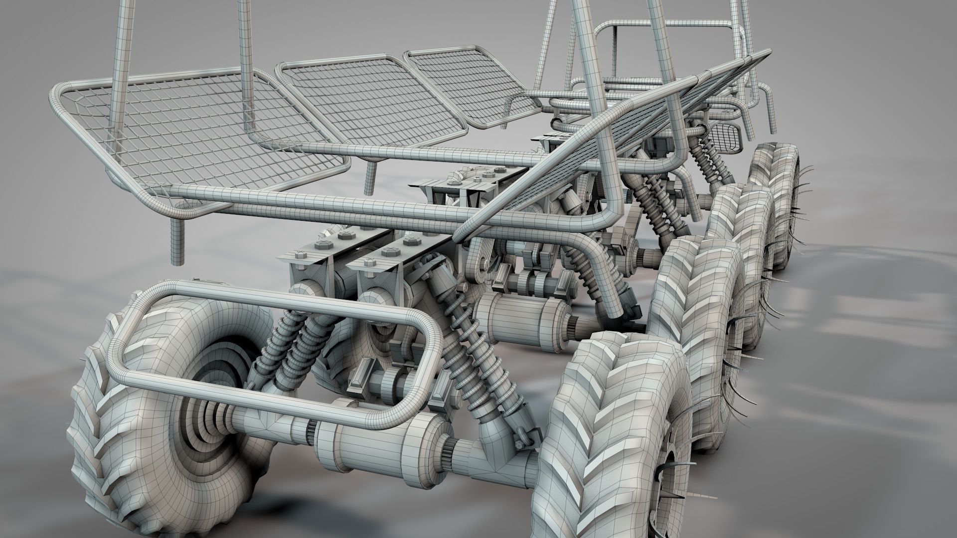 War Truck 3D model_10