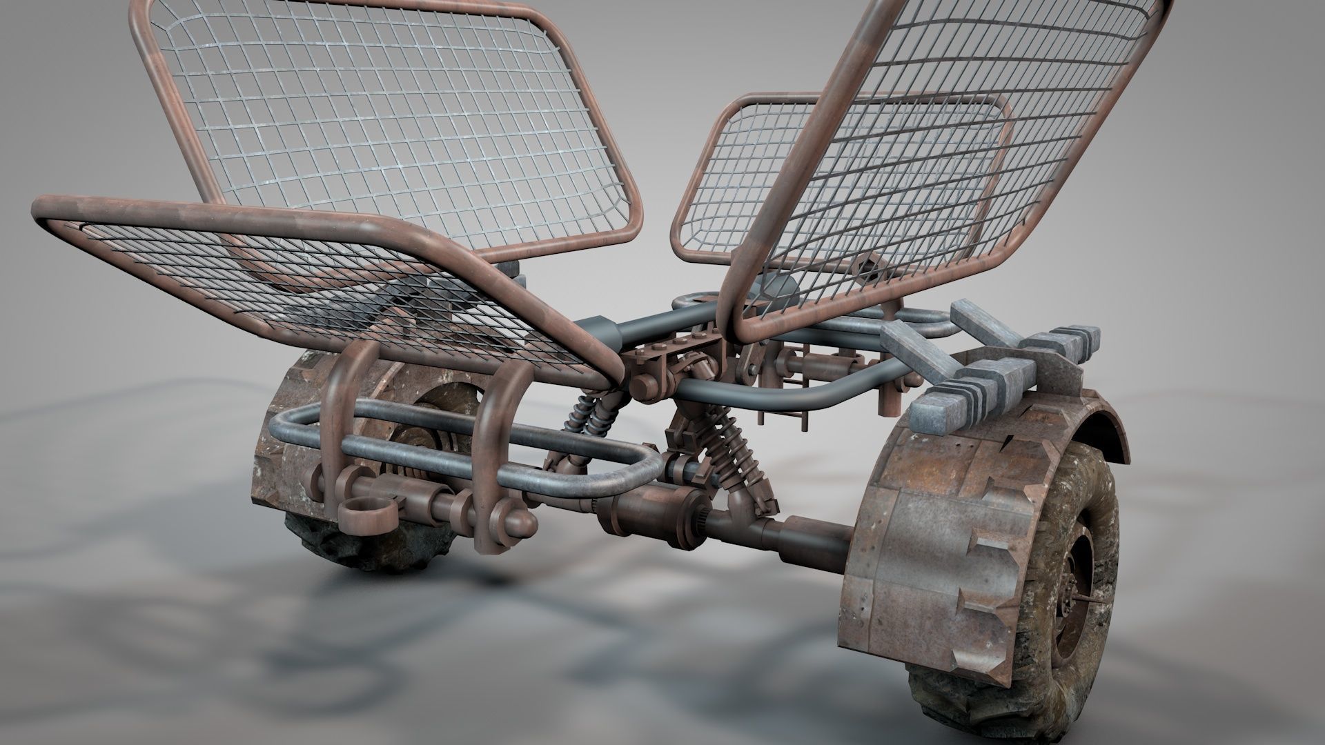 War Truck 3D model_17